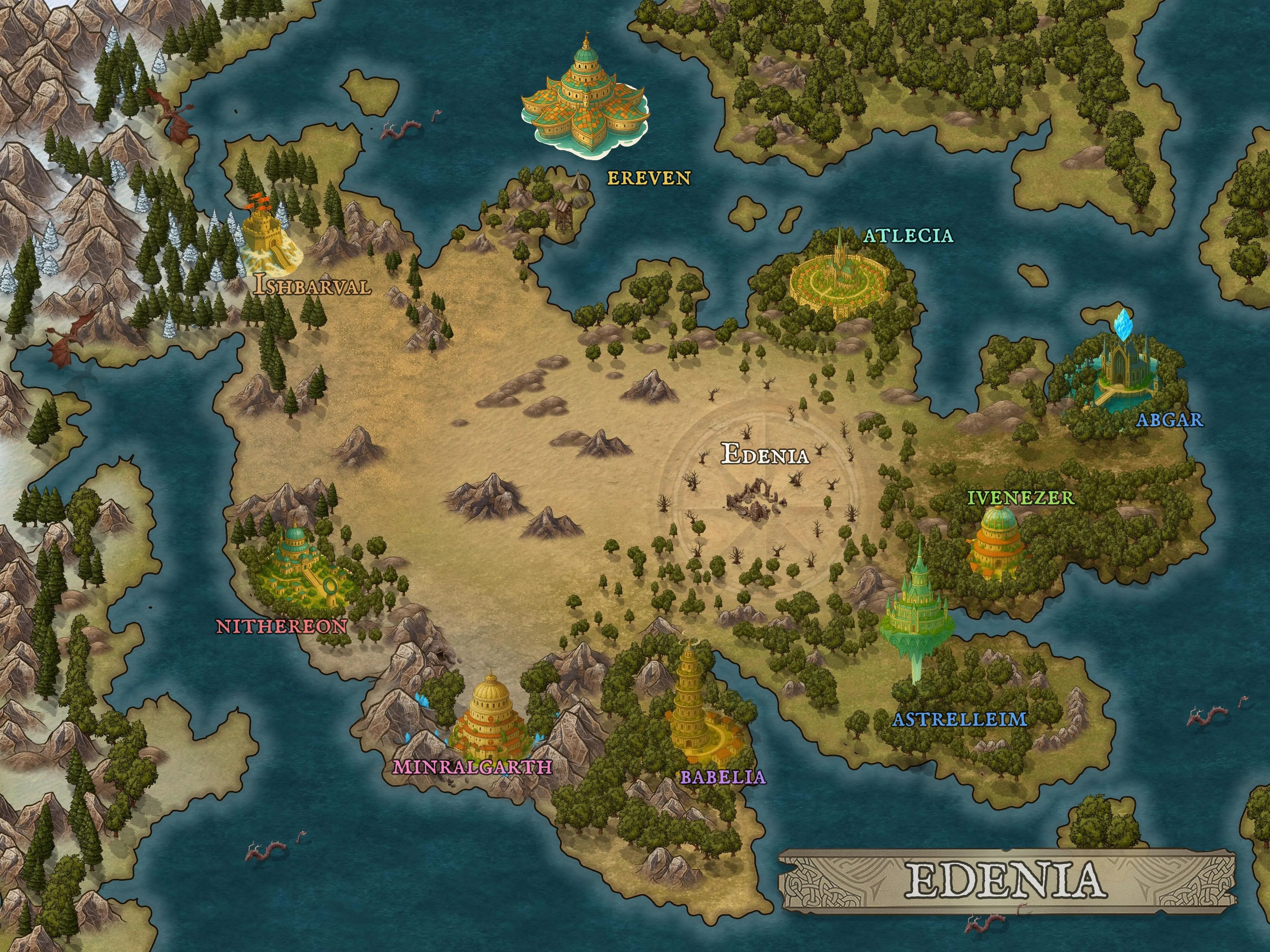 Mapa de los Nueve Reinos